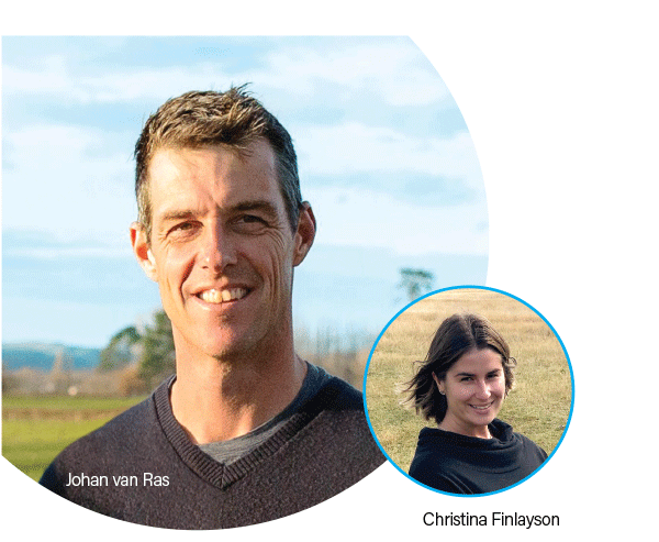 Johan van Ras and Christina Finlayson