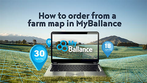 MyBallance how to order from a farm map