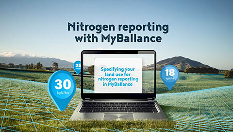 MyBallance how to - specify land use for nitrogen reporting