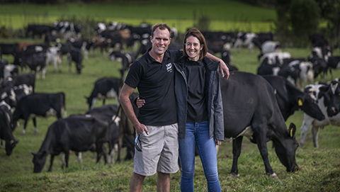 Vicky and Andrew Booth from Jade Dairies